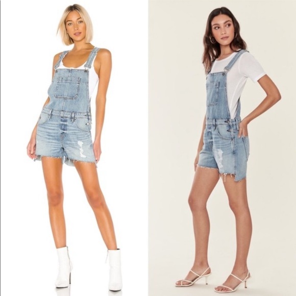 COPY - Hudson Sloane Denim Short Overalls - Picture 2 of 6